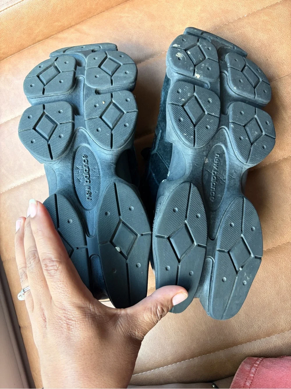 New Balance 9060 sneakers in a Triple Black colorway